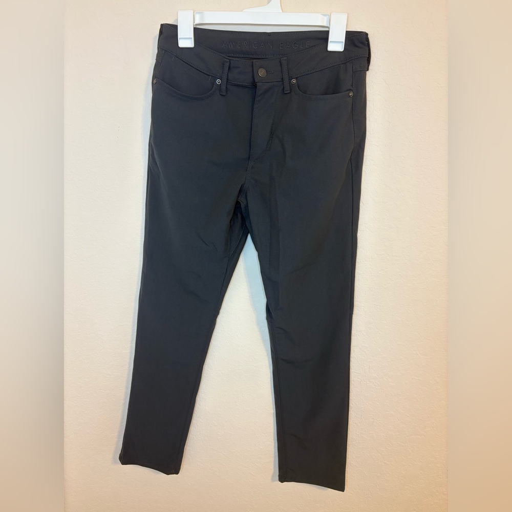 American Eagle Outfitters Men's Dark Gray Slim Jeans